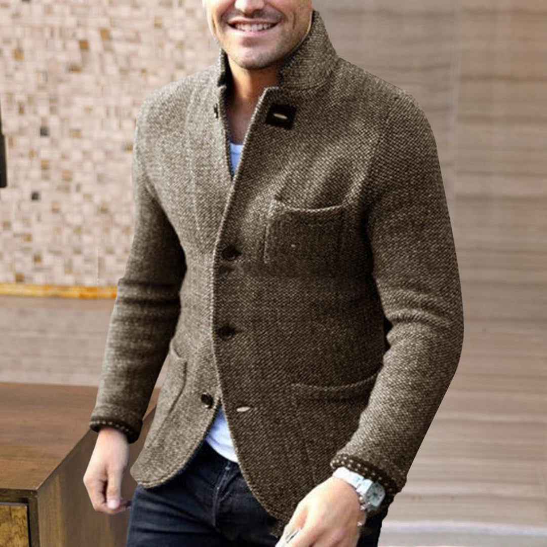 Gebreide blazer met knopen voor heren 9a3b5c7d1e