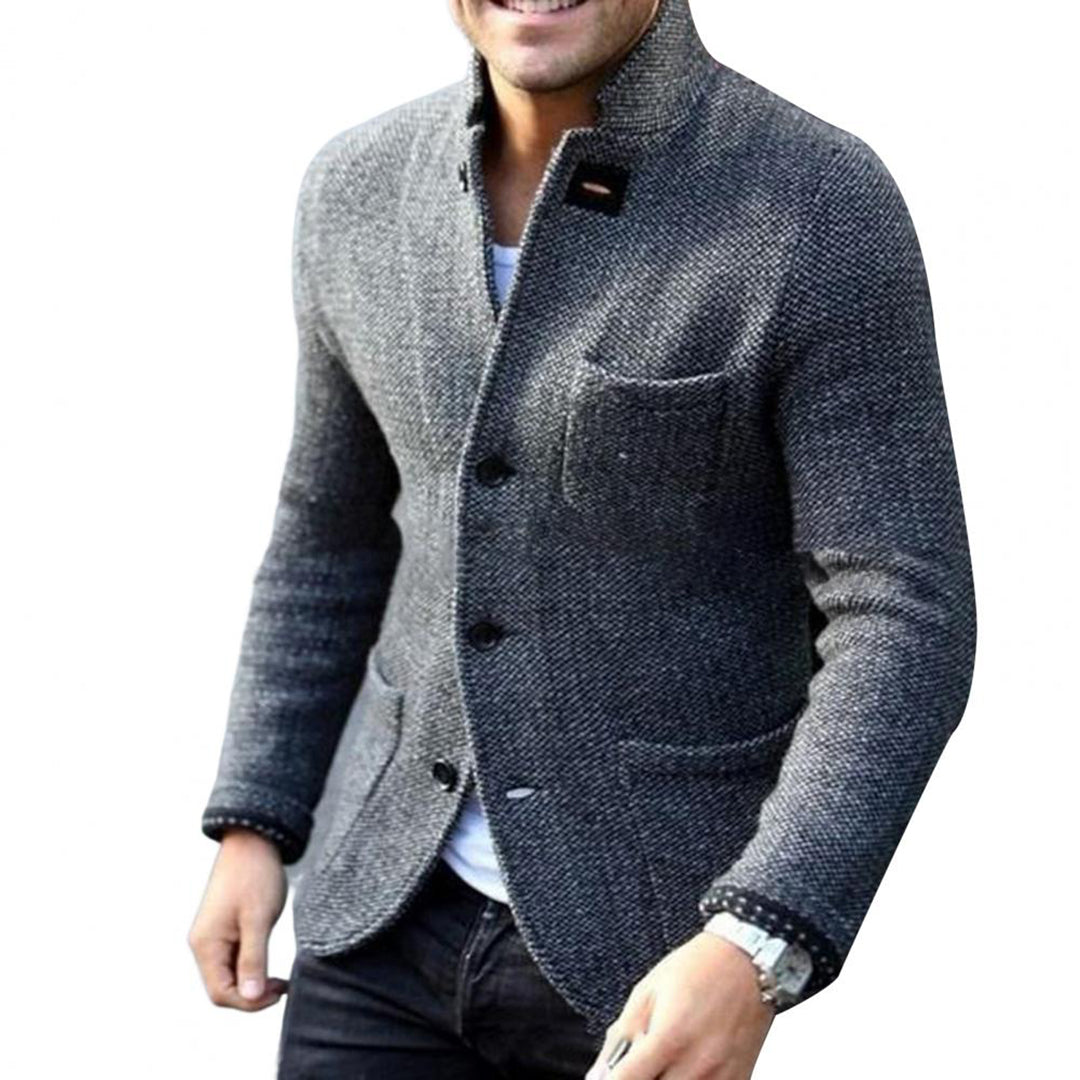 Gebreide blazer met knopen voor heren 9a3b5c7d1e
