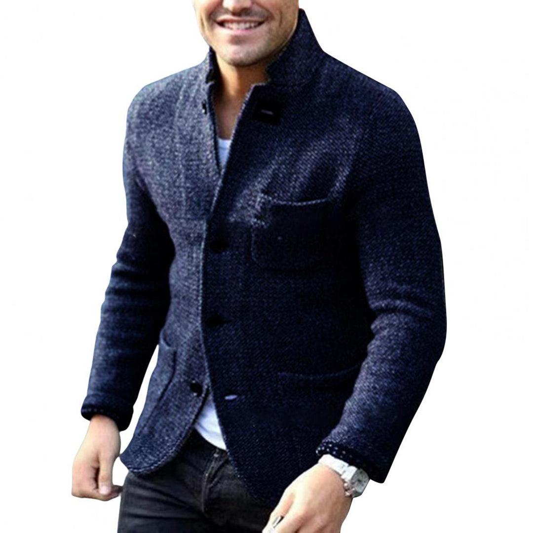 Gebreide blazer met knopen voor heren 9a3b5c7d1e