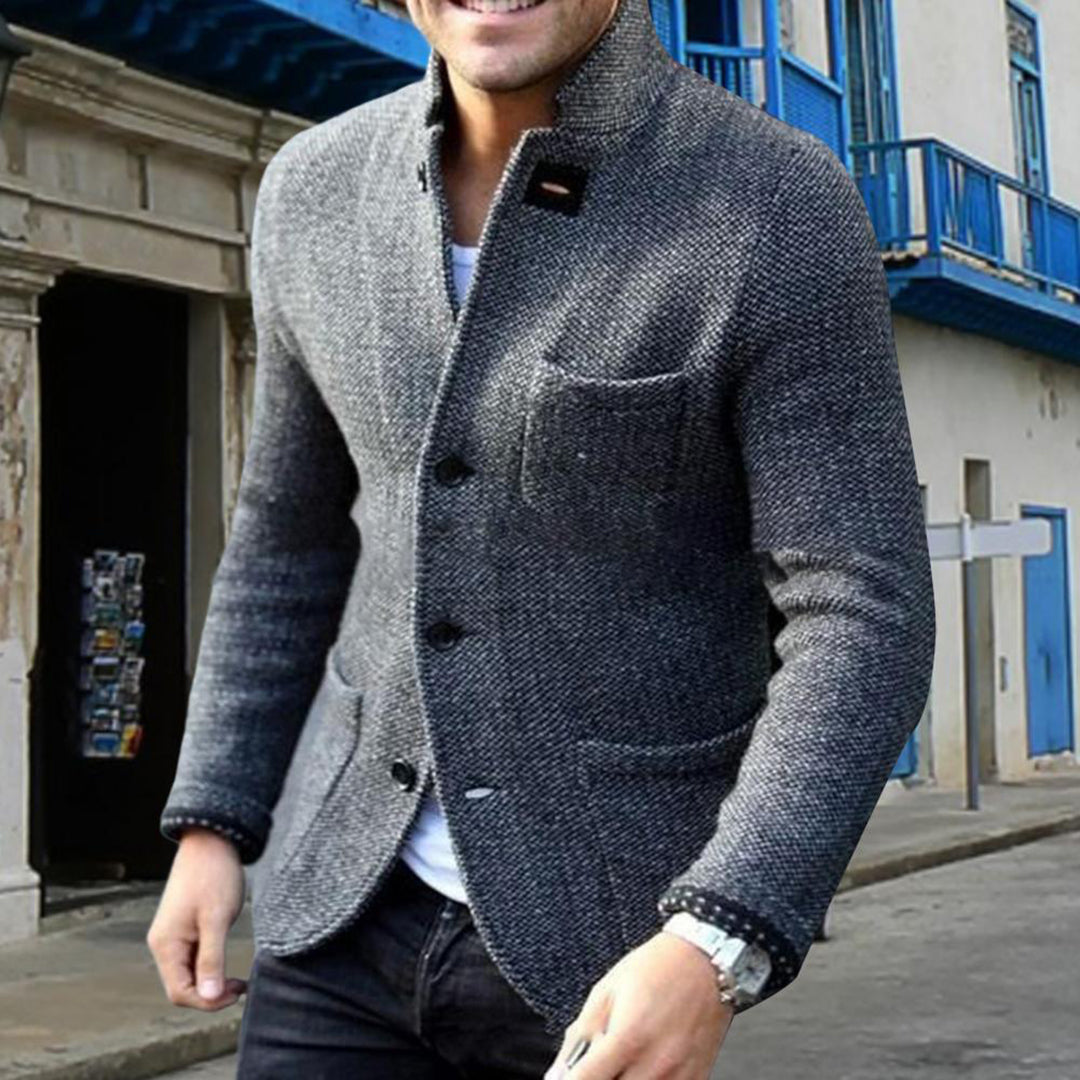 Gebreide blazer met knopen voor heren 9a3b5c7d1e