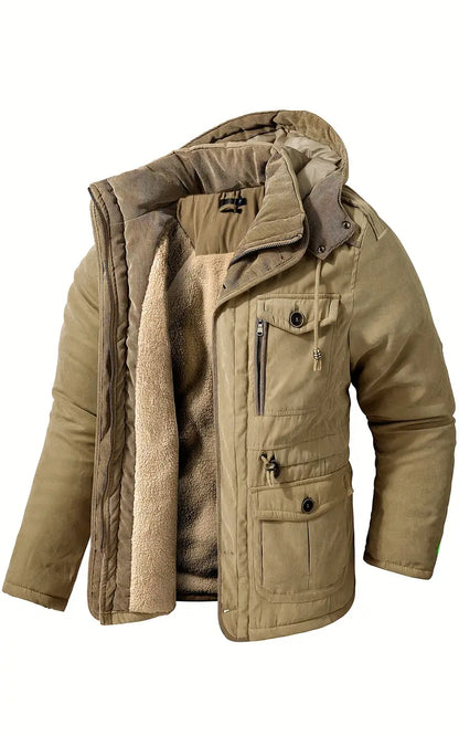 Heren Winterjas met Fleece Voering en Waterdichte Isolatie 3B8K1N4Z
