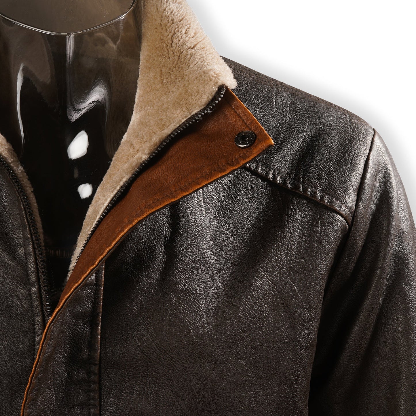 Leren Vintage Jas voor Heren A4B7D2F1G
