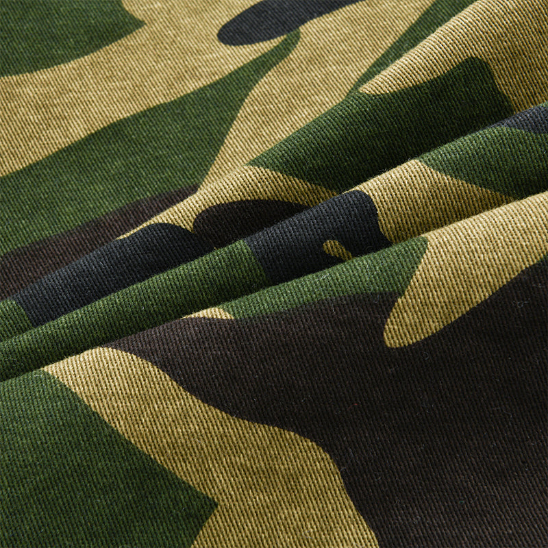 Heren Camouflage Canvas Retro Jas 9F3K8L2M1