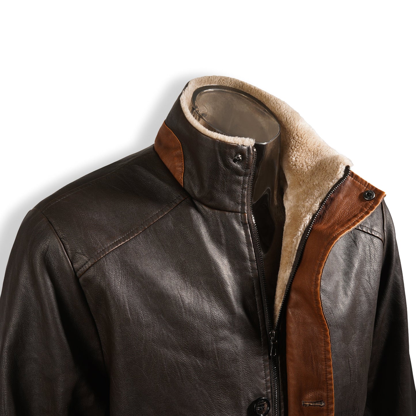 Leren Vintage Jas voor Heren A4B7D2F1G