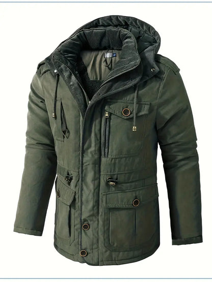 Heren Winterjas met Fleece Voering en Waterdichte Isolatie 3B8K1N4Z