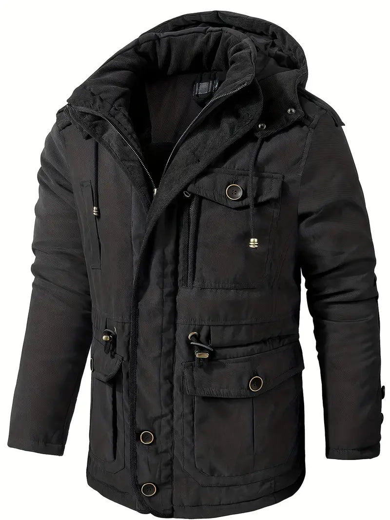 Heren Winterjas met Fleece Voering en Waterdichte Isolatie 3B8K1N4Z