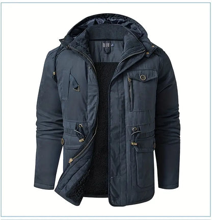 Heren Winterjas met Fleece Voering en Waterdichte Isolatie 3B8K1N4Z