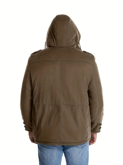 Heren Winterjas met Fleece Voering en Waterdichte Isolatie 3B8K1N4Z