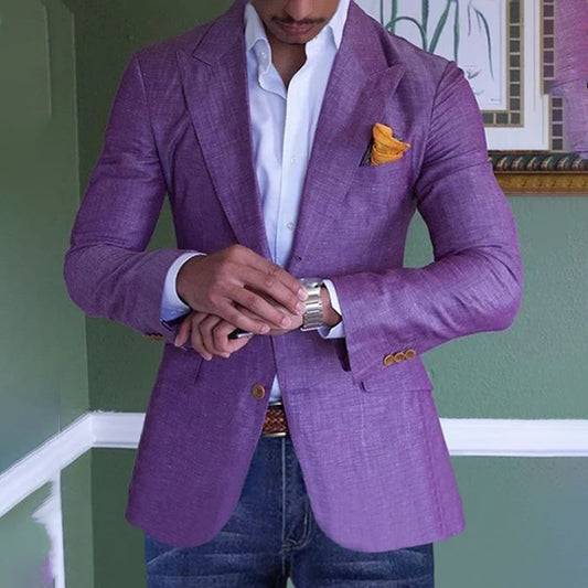 Paarse heren blazer 5h8j3k2m4