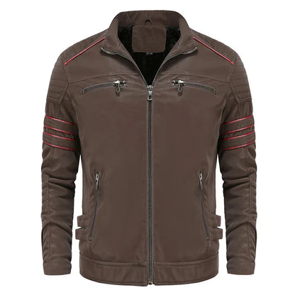 Leren herenjack 7G8H9J0K1L