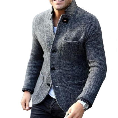 Gebreide blazer met knopen voor heren 9a3b5c7d1e