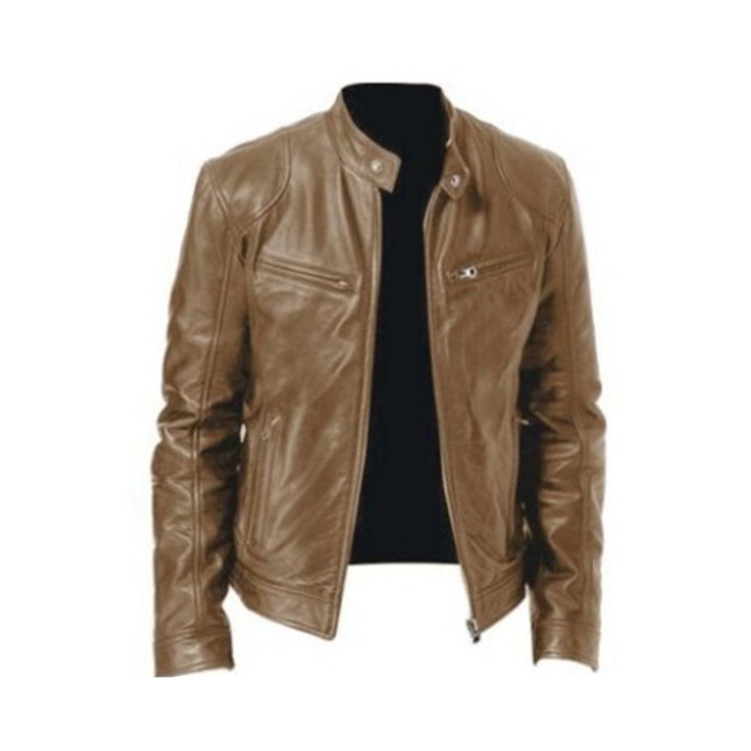 Leren herenjas A3B7K2L9D