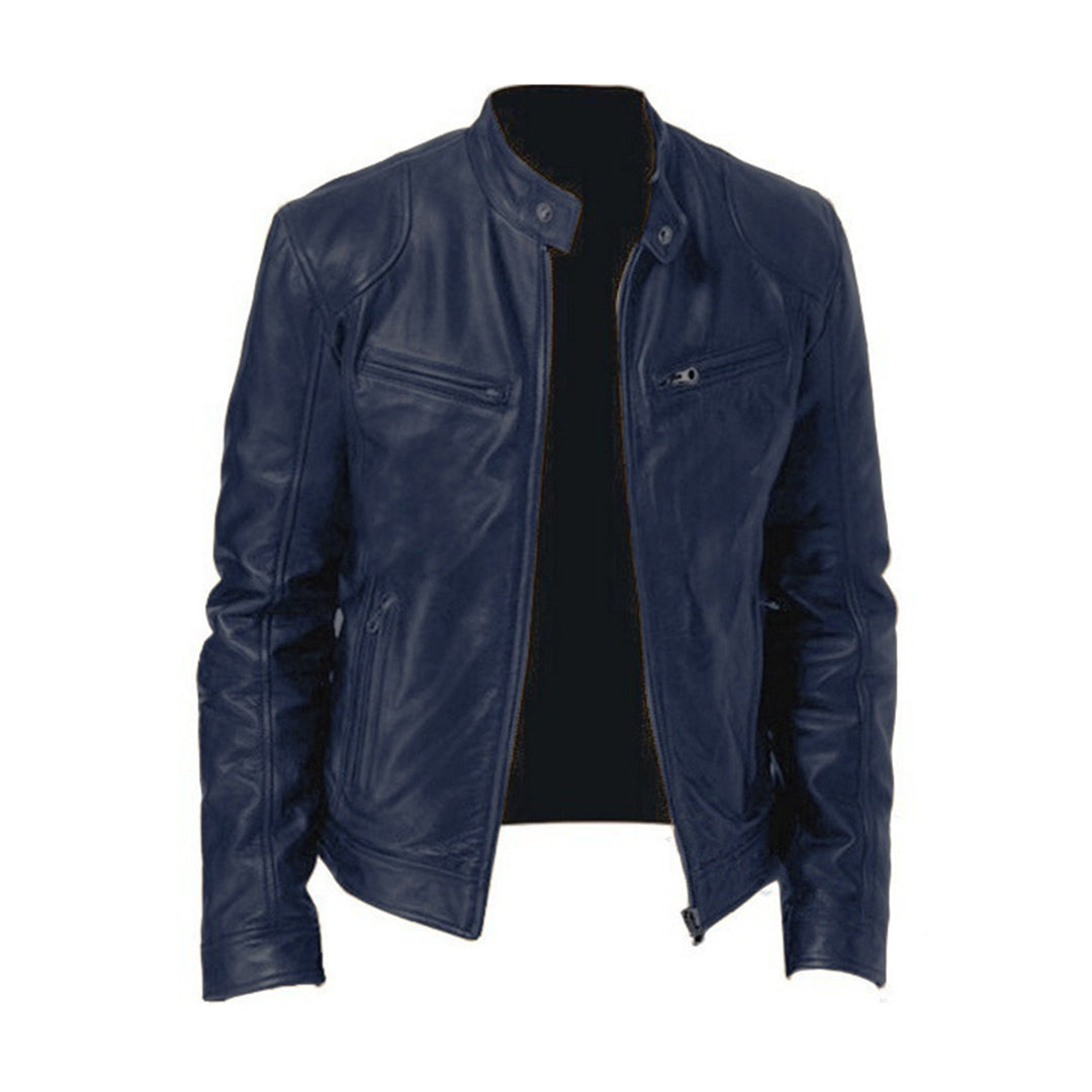 Leren herenjas A3B7K2L9D
