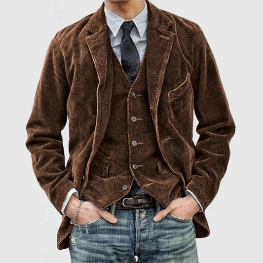 Corduroy colbert voor heren 8r5t3k1j2
