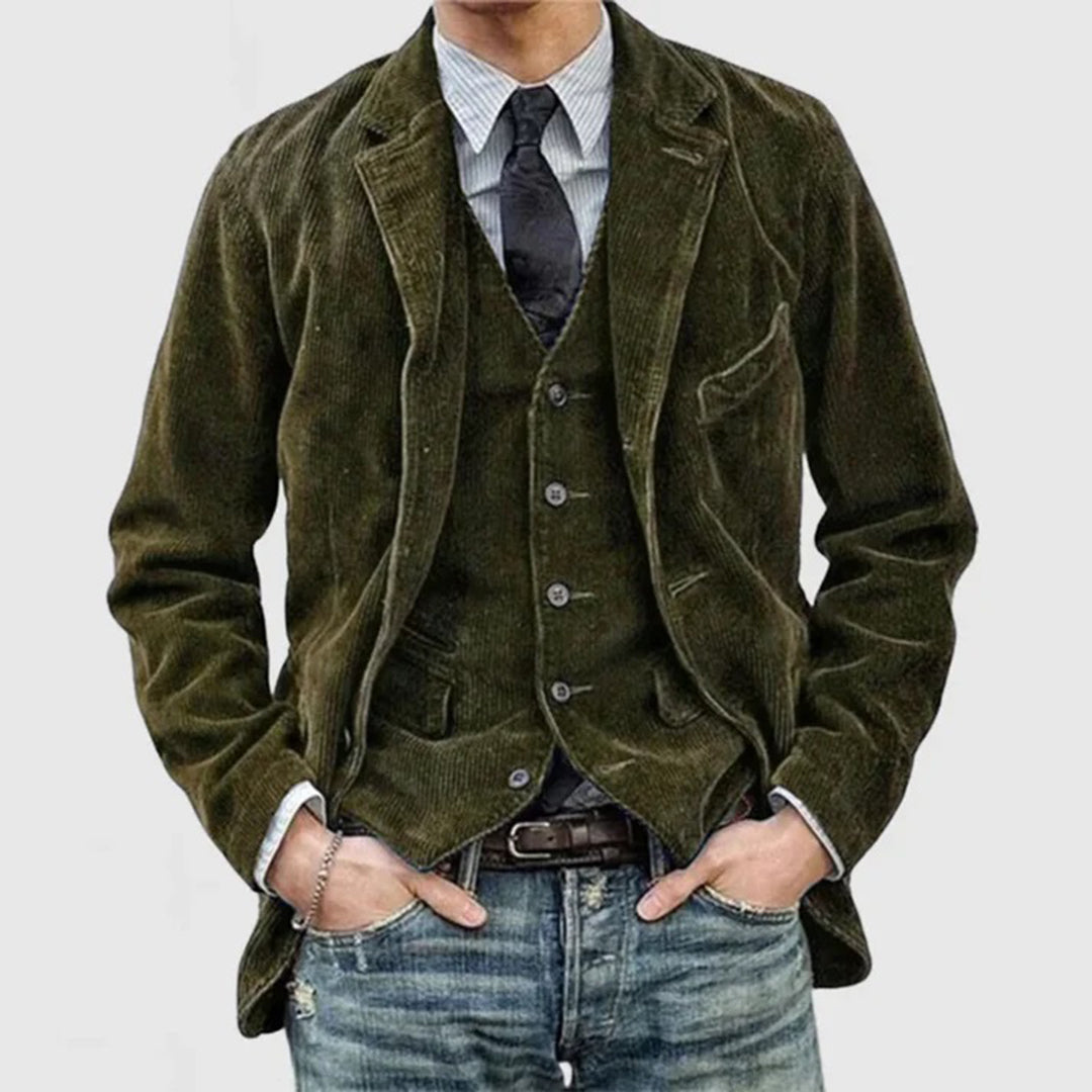 Corduroy colbert voor heren 8r5t3k1j2