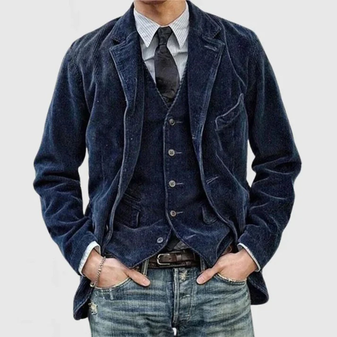 Corduroy colbert voor heren 8r5t3k1j2