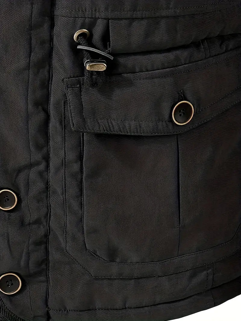 Heren Winterjas met Fleece Voering en Waterdichte Isolatie 3B8K1N4Z