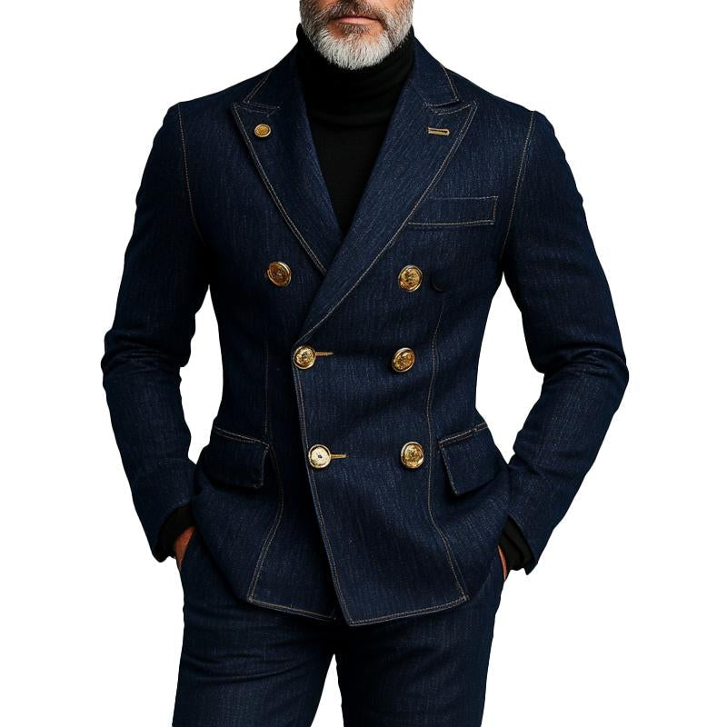 Blazer van spijkerstof voor heren
