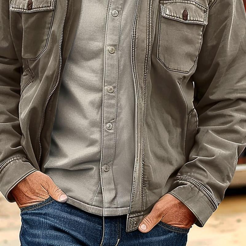 Heren Vintage Canvas Jas 8A3B5K9Z