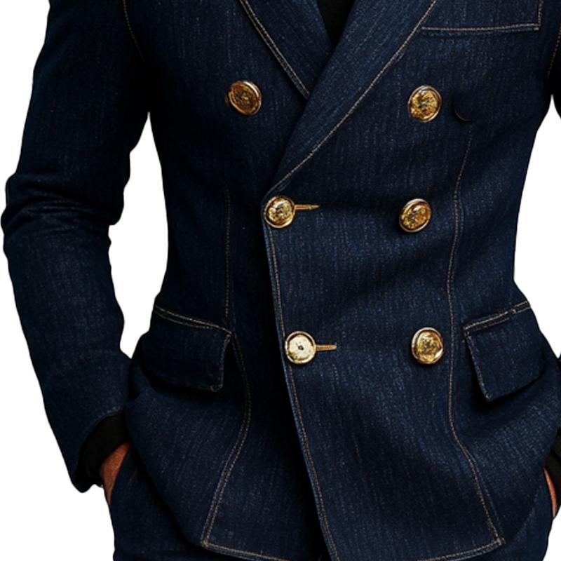 Blazer van spijkerstof voor heren
