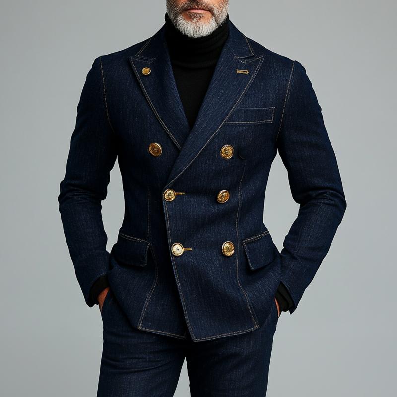 Blazer van spijkerstof voor heren